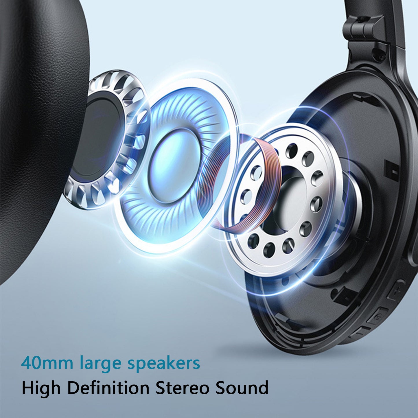 Wireless Kids Headphones,2 Pack Foldable Safe Volume Stereo Adjustable over Ear Headphones for Kids, Girls, Boys, Children, Microphone Kids Headphones for School Tablet
