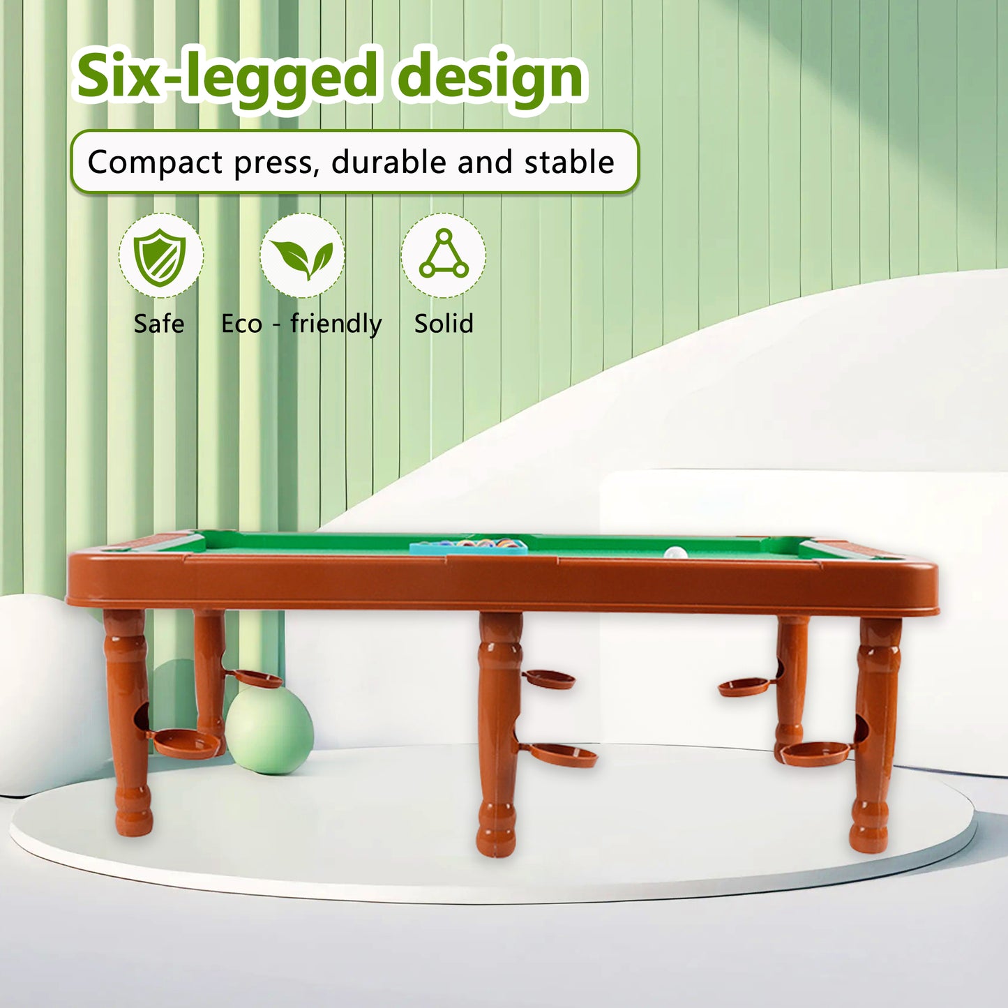 6-in-1 Multi Game Table,Mini Pool Table for Kids,Basketball,Billiards,Football,Ice Hockey,Bowling,Golf Six Ways To Play,Game Table Gift for Boys 8-14