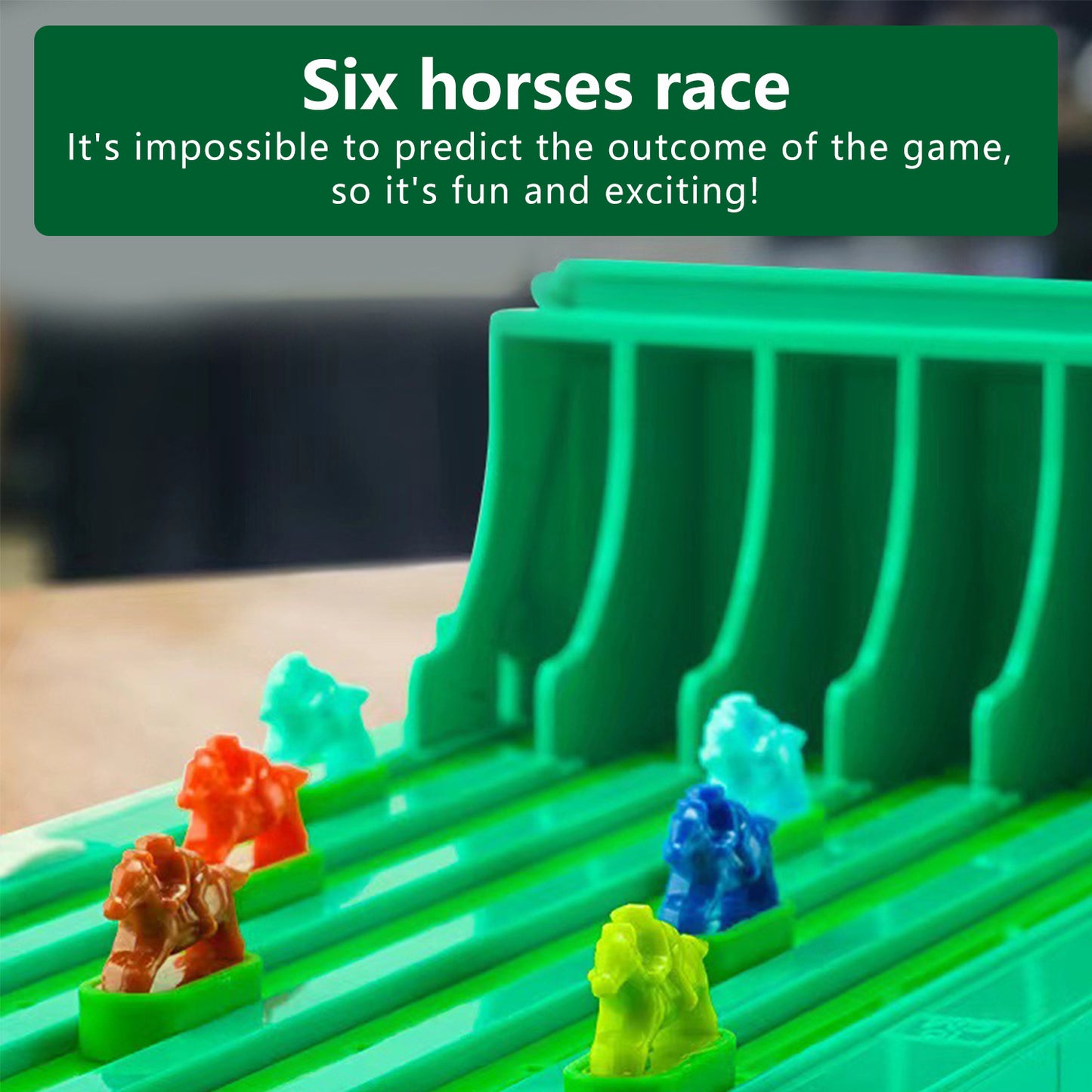 Horse Race Board Game,Horse Racing Game Electronic with 6 Horses,Mini Portable Table Games,Horse Racing Toy Gifts for Adult Fun