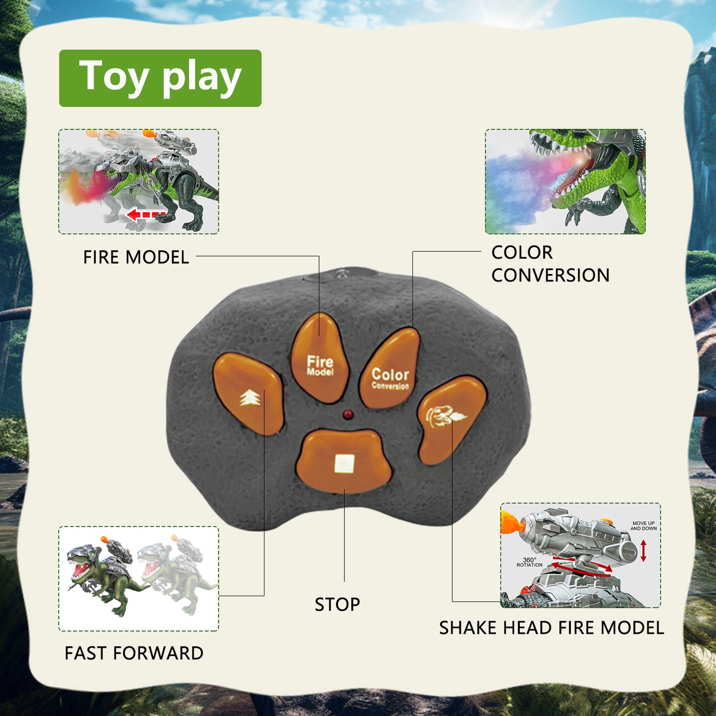 Remote Dinosaur Toys for Kids 5-7 8-12 Year Old,Electronic Walking Dinosaur Toy with Spray & Colored Light & Roar,Wear Mechs and Weapons,Walking T-Rex Toys Birthday Gifts for Kids