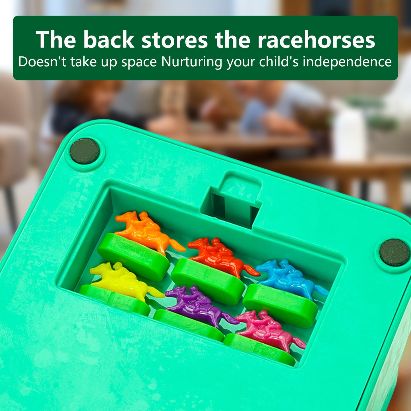 Horse Race Board Game,Horse Racing Game Electronic with 6 Horses,Mini Portable Table Games,Horse Racing Toy Gifts for Adult Fun