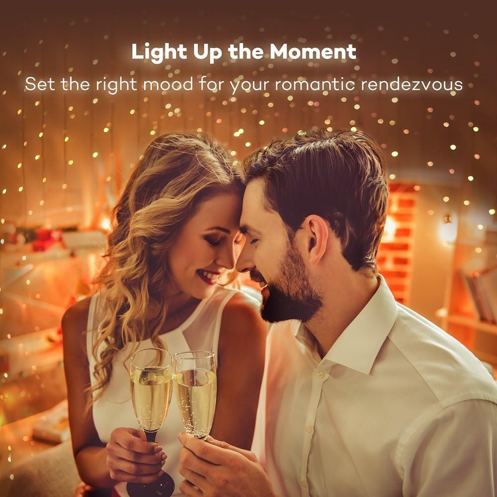 2 Pack 65.6 ft Photo String,USB Photo Clip Light,100 Clip String Lights,200 LED Photo Clips for Picture Party Bedroom Wedding,Warm White
