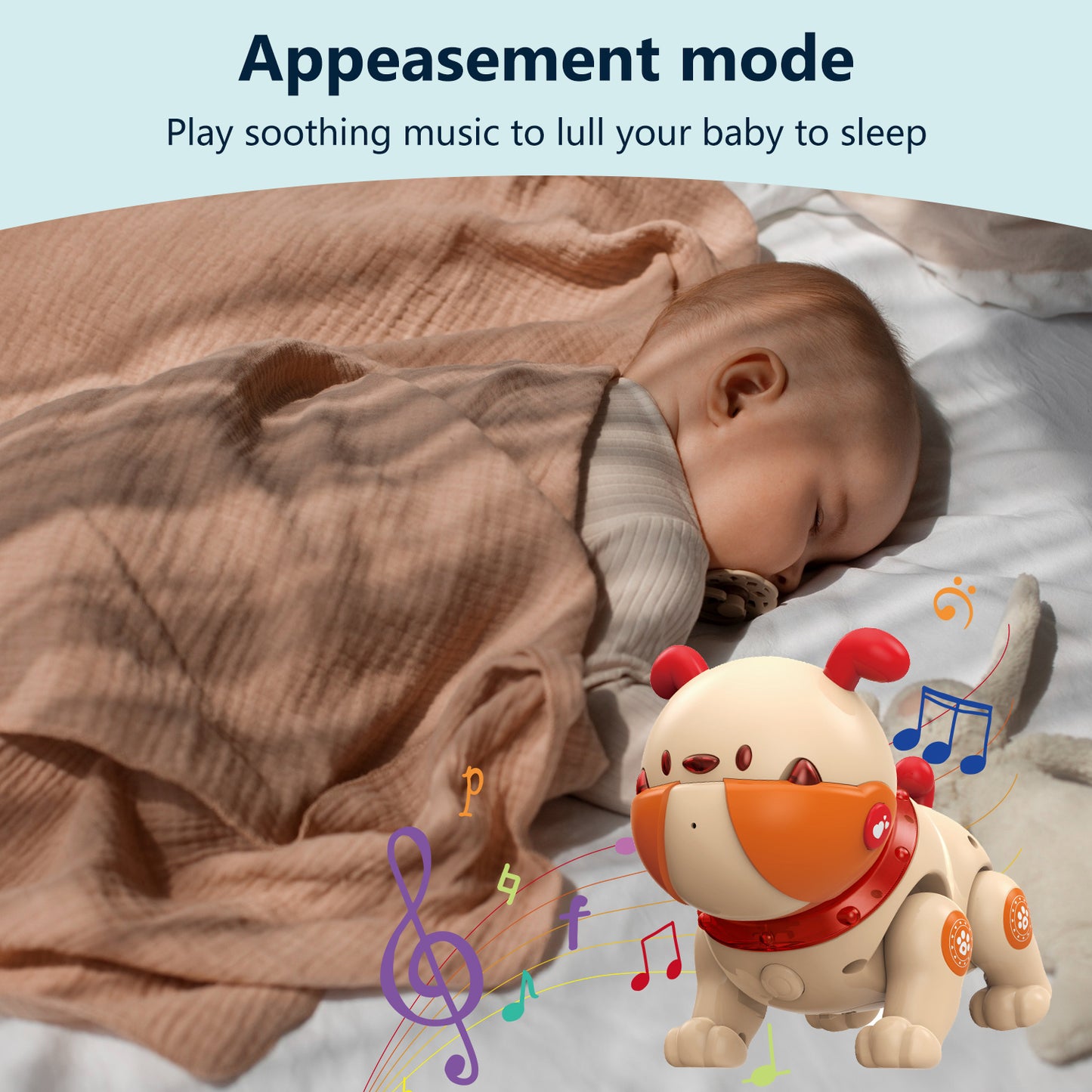 Remote Control Robot Dog Toy, Smart Interactive Robotic Pets, RC Robot Toys Dog Pit Bull ,Music Dancing Handstand Push-up Follow Functions for Kids Boys Girls