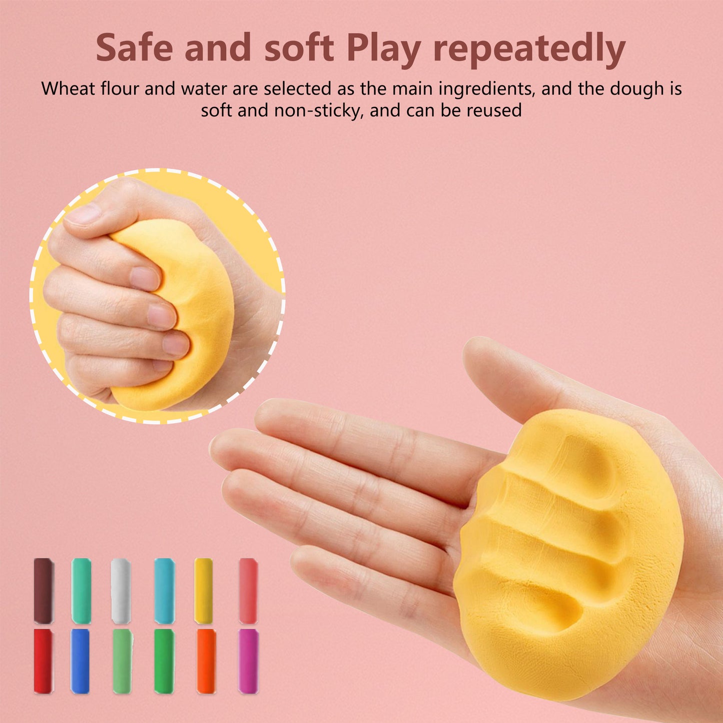 Playdough Toys for Kids,Clay Noodle Maker Set,Kitchen Toy Playdough Sets for Kids Ages 4-8,Pink Piggy Image,Two Noodle Machines with 47 Accessories