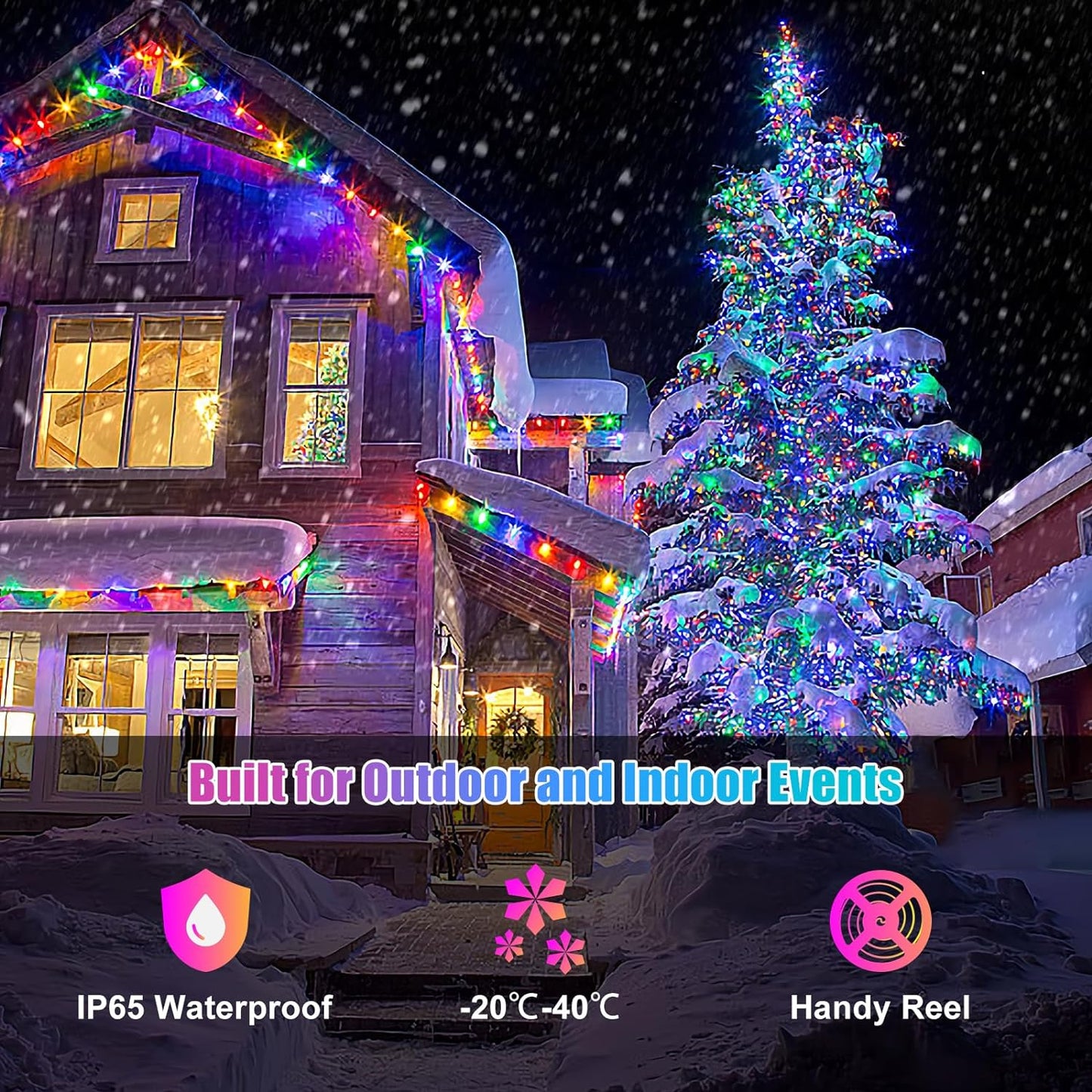 2 Pack 400 LED Fairy Color Lights,USB 131.2 ft APP and Remote Fairy Lights,Multiple Modes RGB Fairy String Lights for Patio Festival Wedding Party
