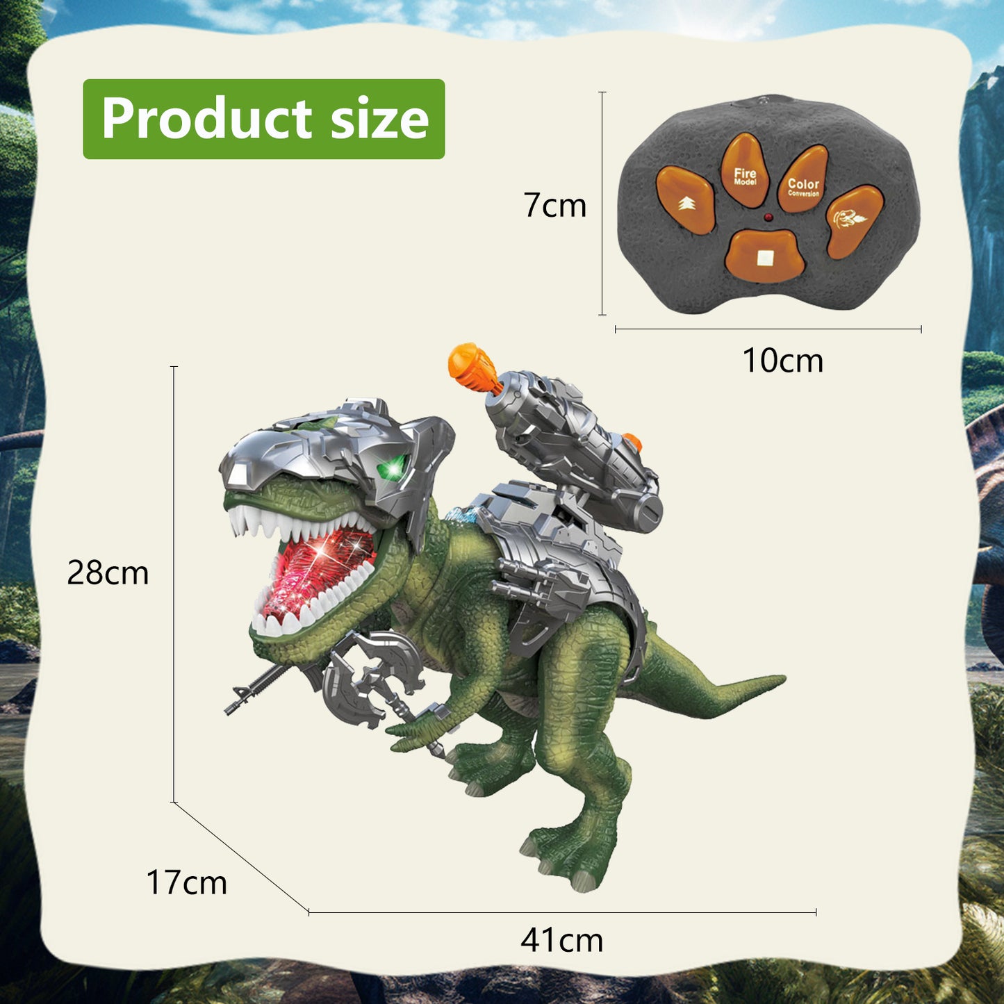 Remote Dinosaur Toys for Kids 5-7 8-12 Year Old,Electronic Walking Dinosaur Toy with Spray & Colored Light & Roar,Wear Mechs and Weapons,Walking T-Rex Toys Birthday Gifts for Kids