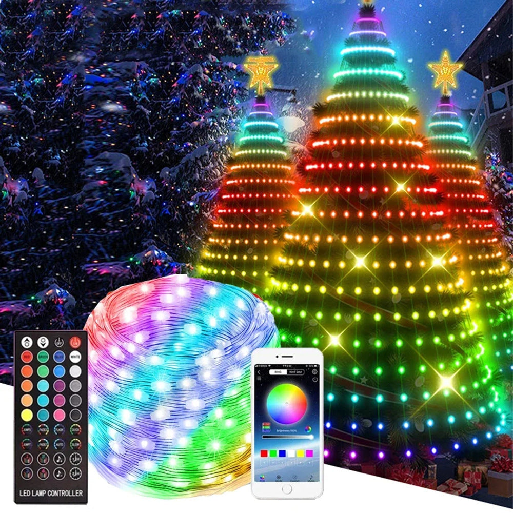 2 Pack 400 LED Fairy Color Lights,USB 131.2 ft APP and Remote Fairy Lights,Multiple Modes RGB Fairy String Lights for Patio Festival Wedding Party