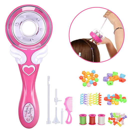 Hair Braiding Machine for Kids,Automatic Hair Braider,Automatic Hair Braider Kit for Girl with Beads for Hair Braids,Hair Styling Tools for Girls,Pretend Play Toys for Girls Age 6-12