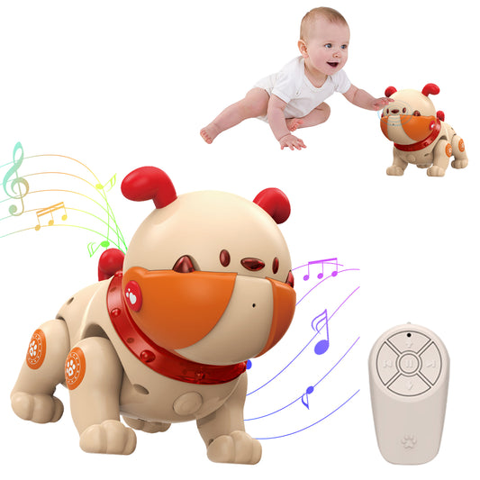 Pit Bull Robotic Dog,Smart Remote Control Robot Dog Toy for Kids 5+,Voice Interaction and Touch Feedback,Electronic Pets Gifts for Boys and Girls