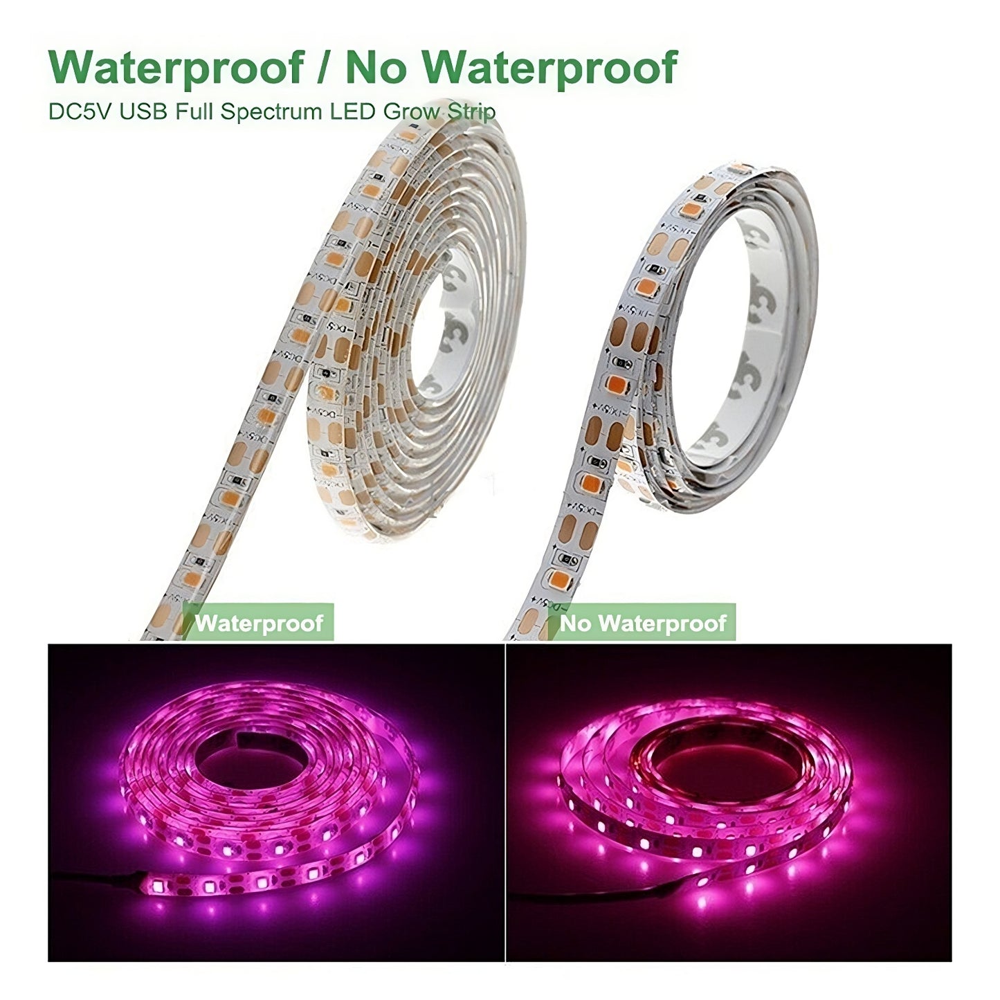 3 Pack Grow Lights,16.4 ft Induction Plant Lamp,Flexible Cut Plant Grow Lights,Waterproof Purple LED Grow Light Strips for Greenhouse Succulents Flowers Vegetables