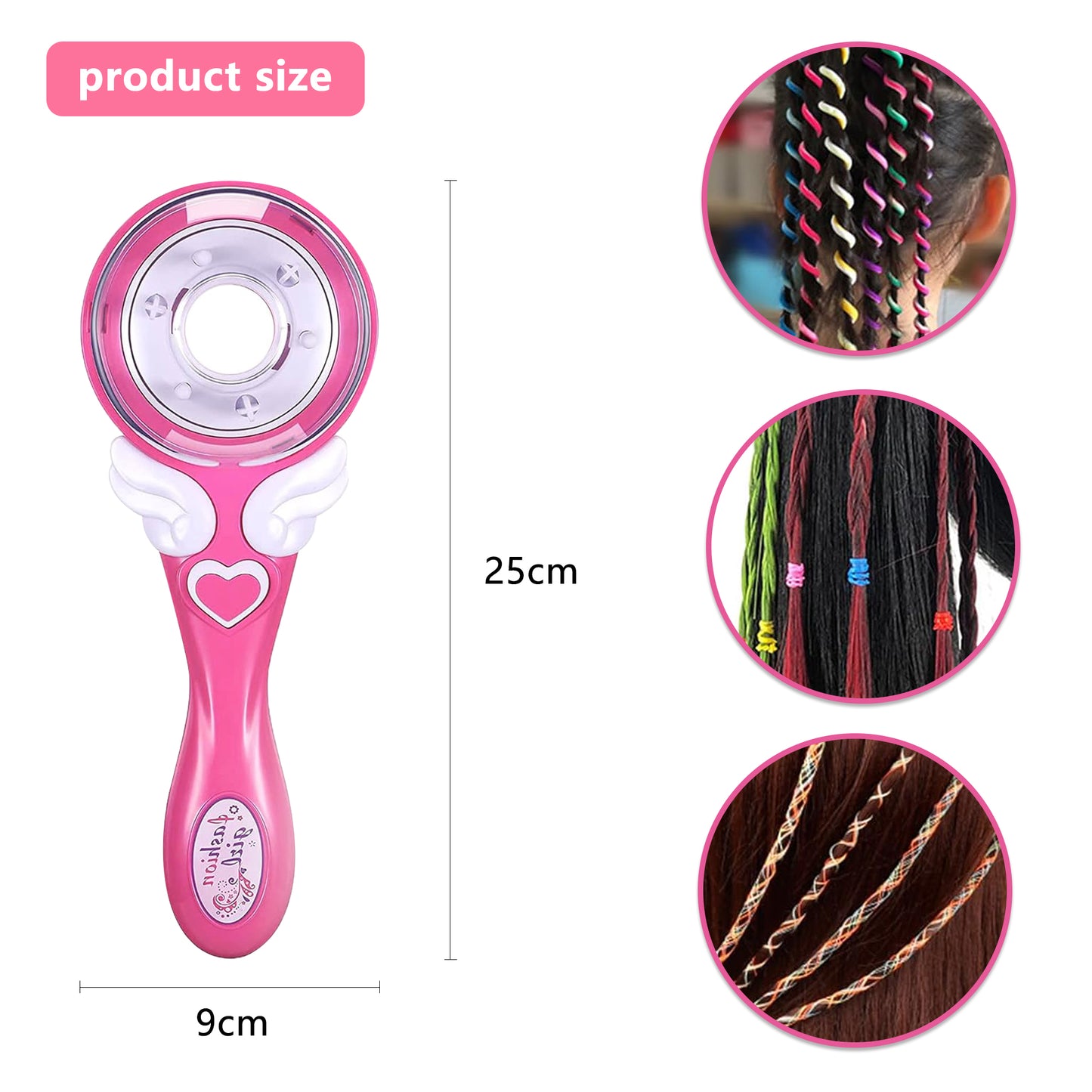 Hair Diamond Machine And Hair Braiding Machine Starter Kit,Magic Hair Braider and Hair Gem,Hair Styling Tool Set for Girls 6-12