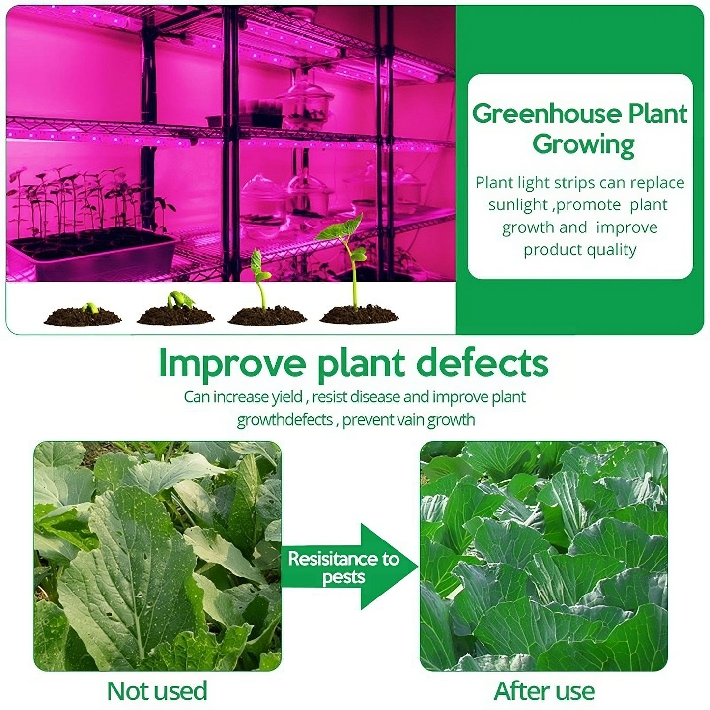3 Pack Grow Lights,16.4 ft Induction Plant Lamp,Flexible Cut Plant Grow Lights,Waterproof Purple LED Grow Light Strips for Greenhouse Succulents Flowers Vegetables